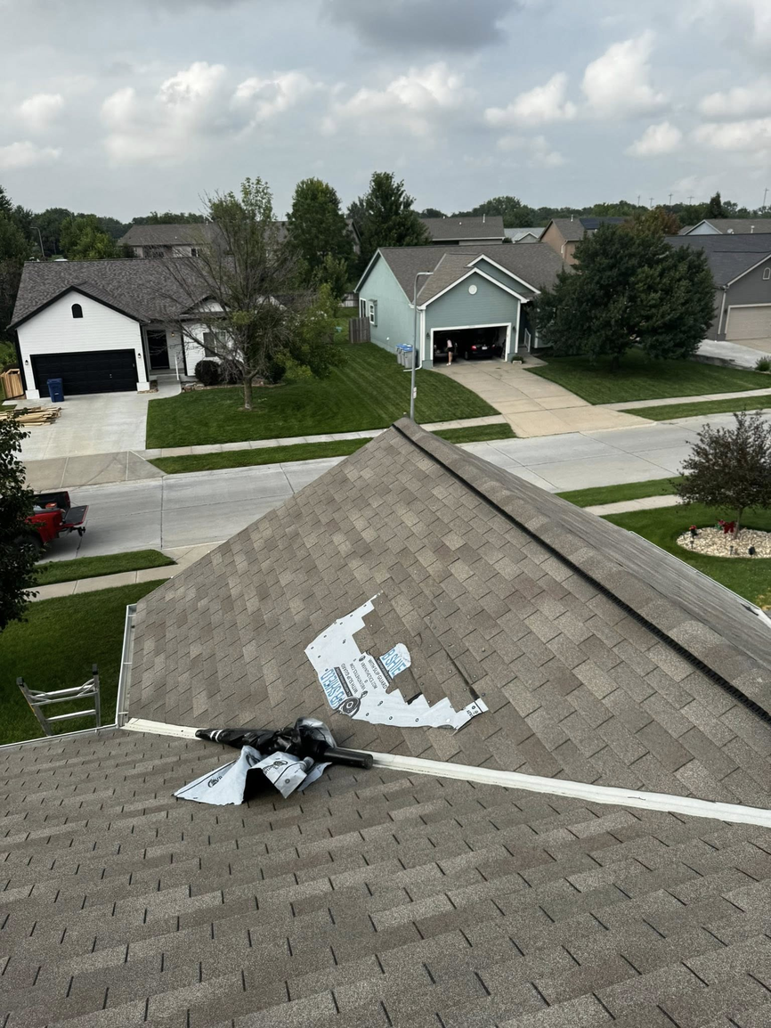 Professional roofing work